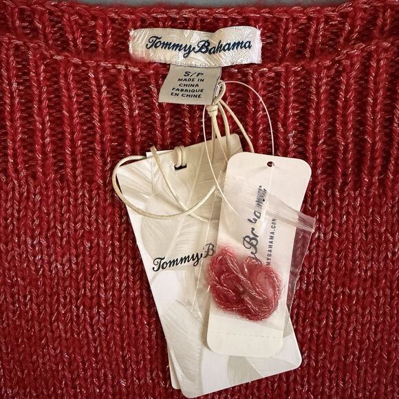 Tommy Bahama Red Crew Neck Sweater - Picture 6 of 7